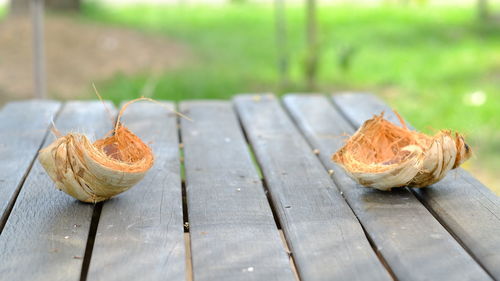 Close-up of fruits on table