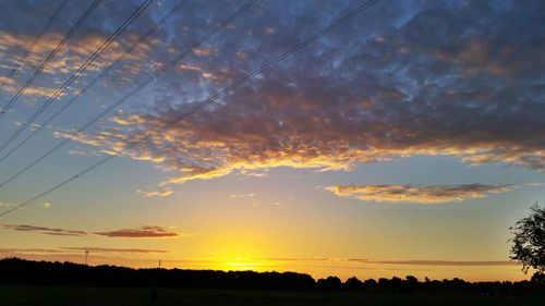 Scenic view of landscape at sunset