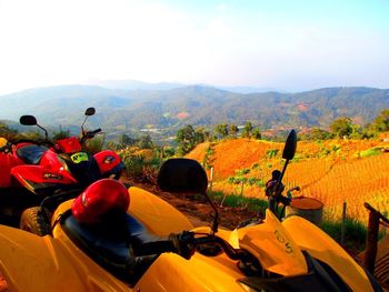 Scenic view of landscape against sky
