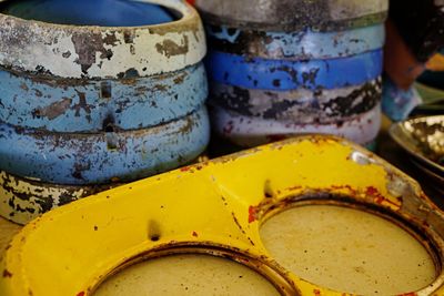 Close-up of an abandoned room