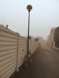 Cars parked on road