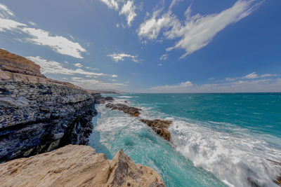 Scenic view of sea against sky