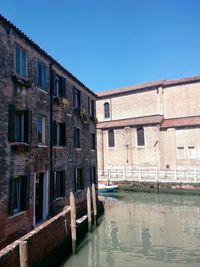Exterior of building against blue sky