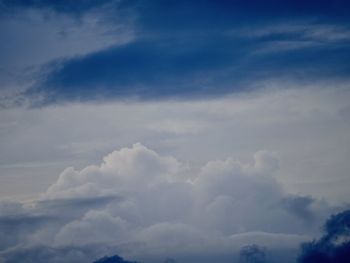 Low angle view of clouds in sky