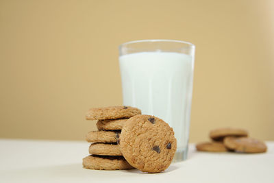 Close-up of cookies on table