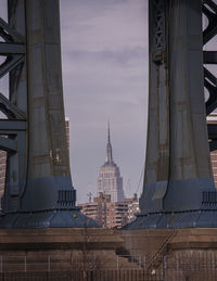 View of skyscrapers in city