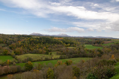 Scenic view of landscape against sky