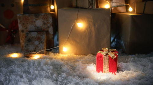 Close-up of christmas decorations