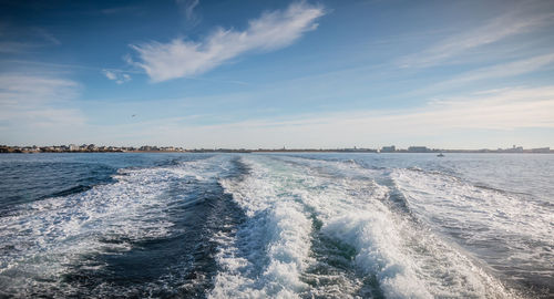 Scenic view of sea against sky