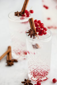 Close-up of drink on table