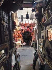 View of market stall