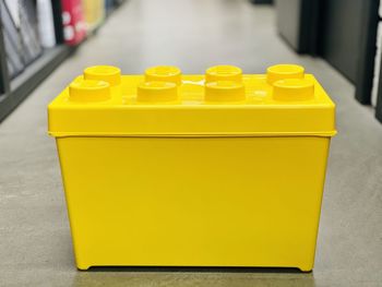 Close-up of yellow juice on table
