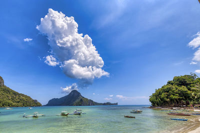 Scenic view of sea against sky