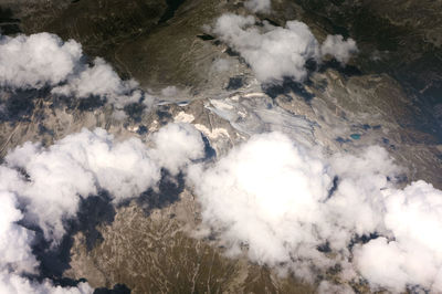 High angle view of cloudscape against sky