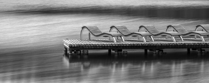 Pier on lake