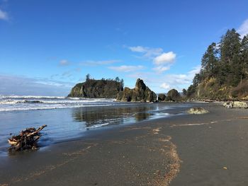 View of beach against sky