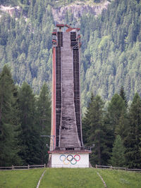 Built structure with trees in background