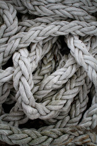 Full frame shot of tangled rope