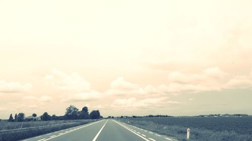 Road passing through landscape