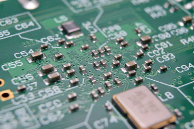 Close-up of electronic components