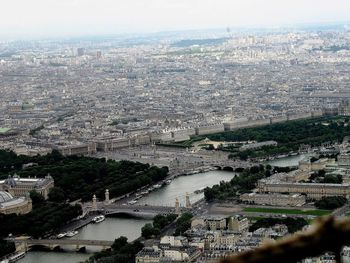 High angle view of cityscape