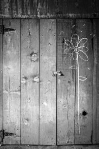 Close-up of wooden door