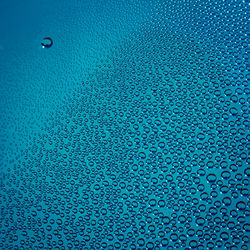 Close-up view of blue background