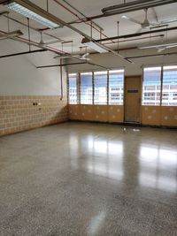 Low angle view of empty ceiling of building