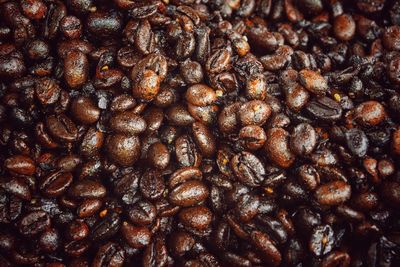 Full frame shot of coffee beans