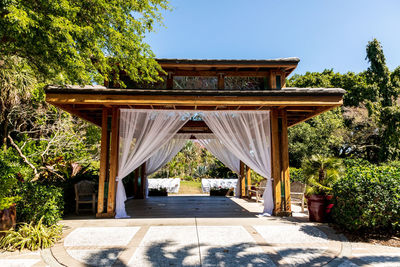 Wedding gazebo in the marie selby botanical garden in sarasota, florida.