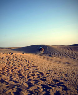 Scenic view of sandy beach