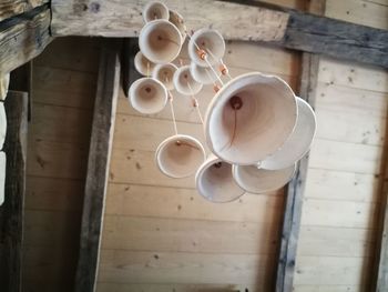 High angle view of tea on table