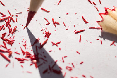 Close-up of red candle
