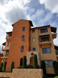 Low angle view of building against sky