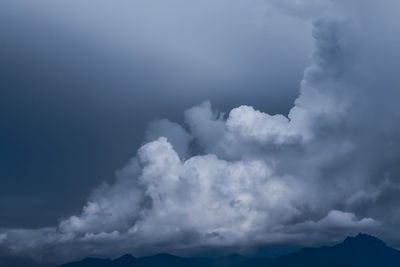 Low angle view of storm clouds in sky