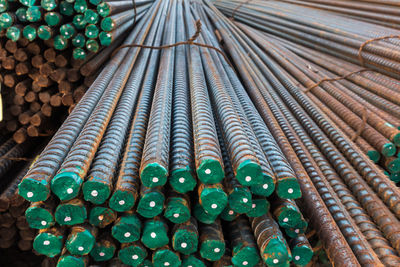 Stack of metallic rods