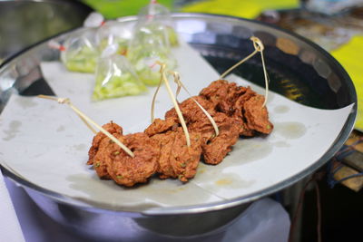 Close-up of food in plate