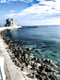 Scenic view of sea against sky