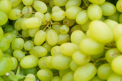 Full frame shot of grapes in market