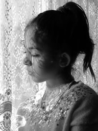 Portrait of girl looking away