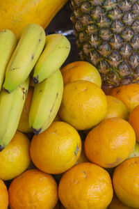 Full frame shot of fruits for sale at market stall