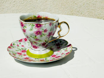 Close-up of drink on table