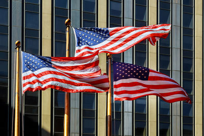 Close-up of flag against built structure