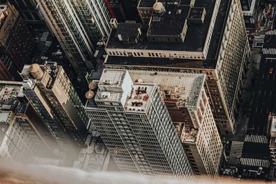 Aerial view of buildings in city