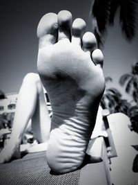 Close-up of man sitting outdoors