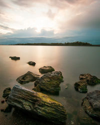 Scenic view of sea against sky