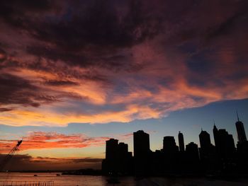 Dramatic sky at sunset