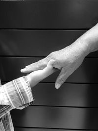 Low section of woman hand