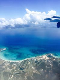 Aerial view of seascape