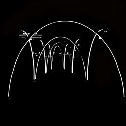 Close-up of illuminated lighting equipment against black background